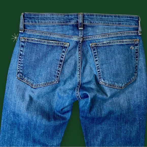 Rag & Bone ‘Dre’ Low-Rise Slim Boyfriend Ankle Jeans in “Julienne” Wash Size 26 - Picture 11 of 16